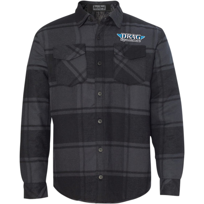 THROTTLE THREADS 3001-0730 DRG24J86BKMR Drag Specialties Plaid Quilted Jacket Drag Specialties Quilted Plaid Jacket - Medium