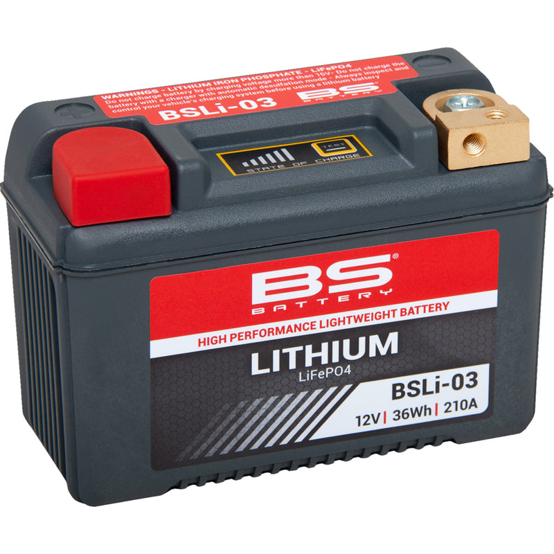 Bs Battery BSLi Battery - 360103 For Harley Sportster 900 1973-1977 | Triumph Motorcycles 2003-2025 | Ducati Motorcycles 2019-2025
