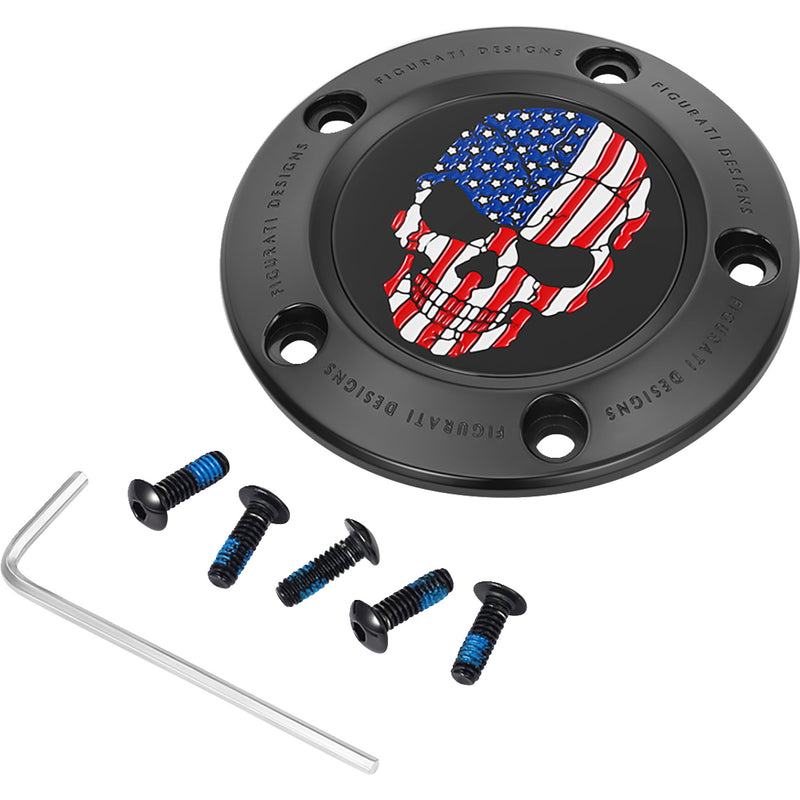 Figurati Designs Cover - FD25-TC-5H-BLK For Harley Motorcycles 1999-2017