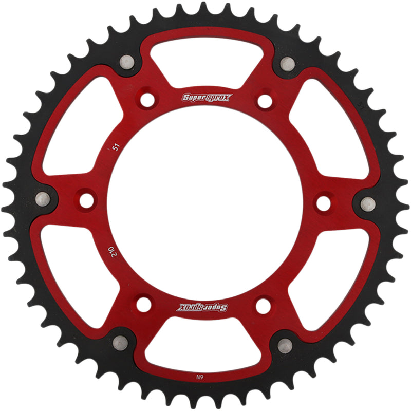 SUPERSPROX 1210-1977 RST-210-51-RED Stealth Rear Sprocket 51 tooth - red - honda