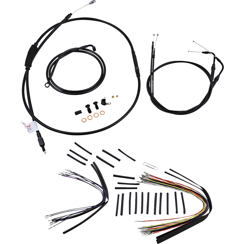 Burly Brand Complete Cable Kit - B30-1018 For Harley Softail 2007-2010