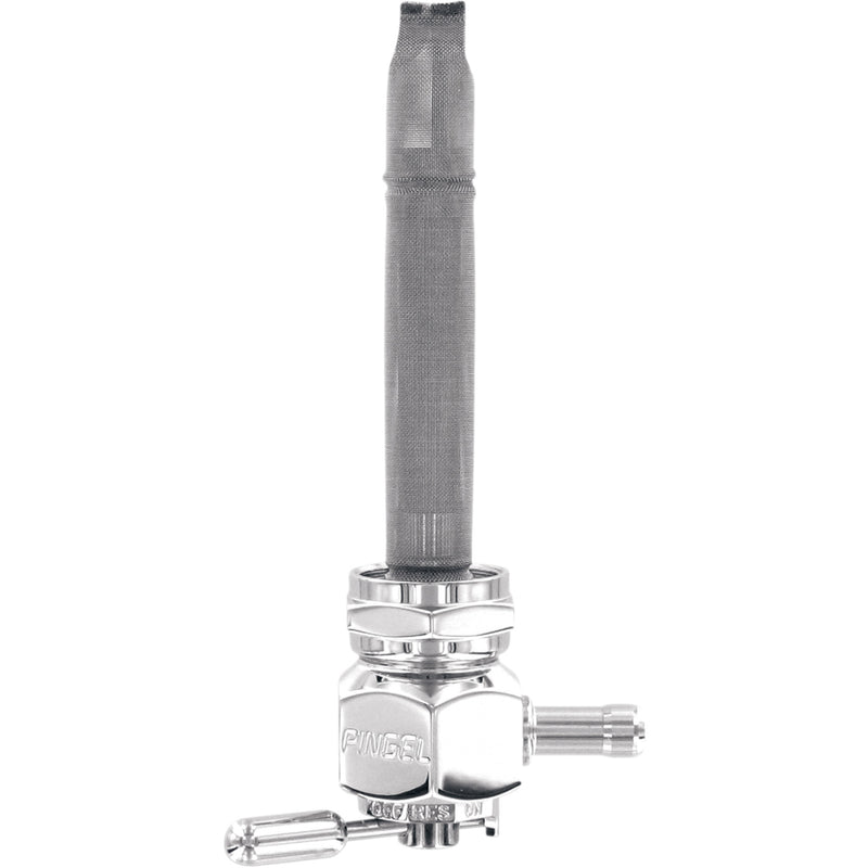 PINGEL DS-390235 6311-CH Power-Flo Fuel Valve Hex Fuel Valve - Chrome - 22 mm