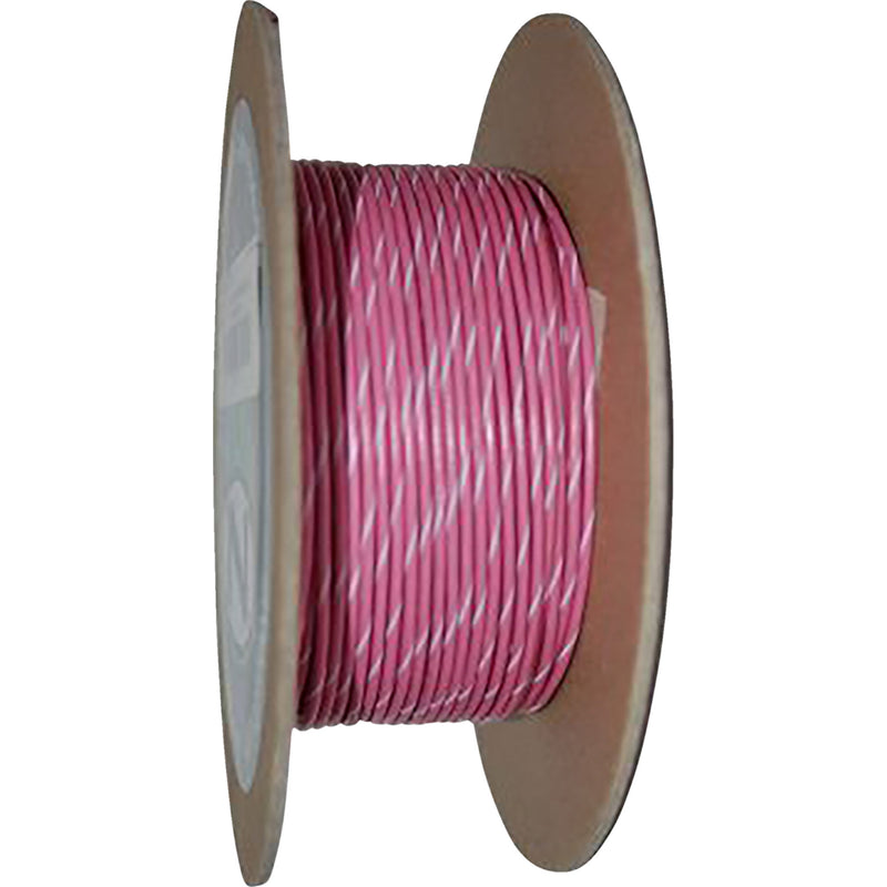 NAMZ 2120-0519 NWR-109-100 OEM Color Wire Spool 100' Wire Spool - 18 Gauge - Pink/White