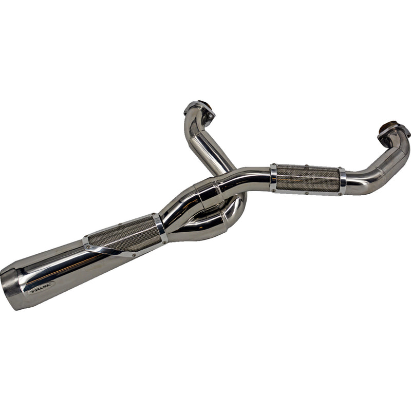 Trask Big Sexy 2-Into-1 Exhaust System - TM-5120PO For Harley Touring 2007-2016