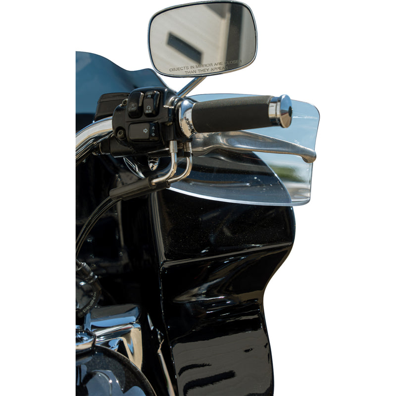 KLOCK WERKS 0635-2798 KWS-01-0121-CC Flare® Handguards harley-davidson cable clutch - clear