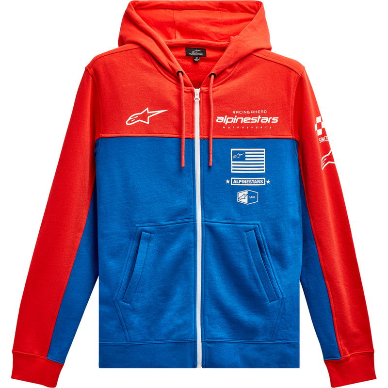 ALPINESTARS 3050-6462 1213510703171XL H Block Hoodie warm red/bright blue - xl