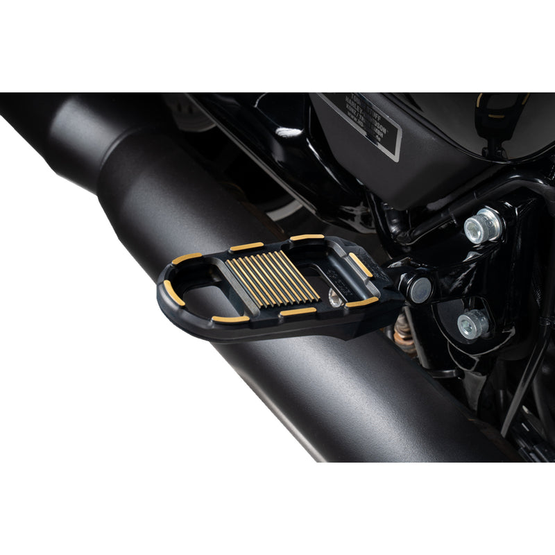 DRAG SPECIALTIES 1620-2784 Footpegs adjustable  - black/gold