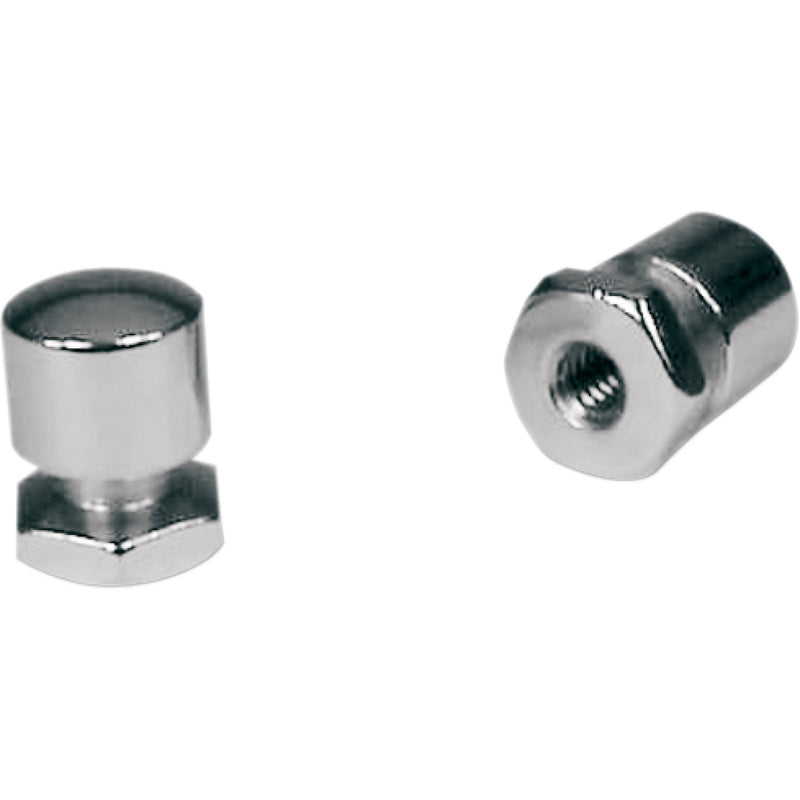 Mustang Chrome Seat Bolts And Mounting Nuts Solo Seat - 78032 For Harley Road King 1999-2008