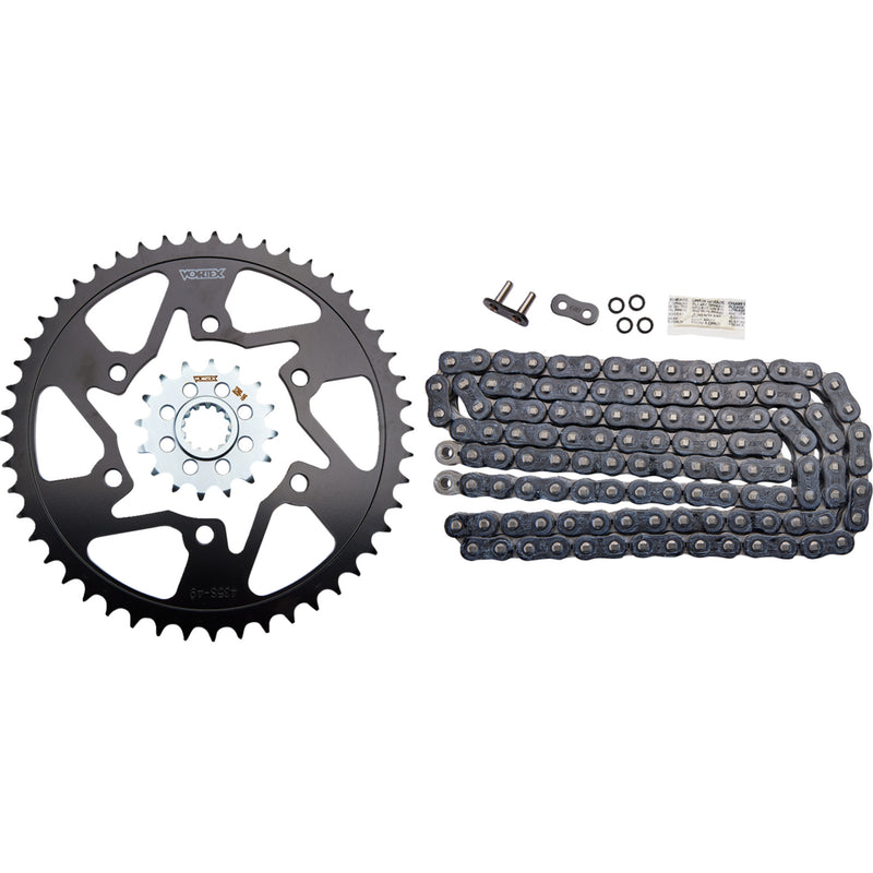 VORTEX 1230-1123 CK6364 HFRS 520 Steel Chain Kit Steel Chain Kit - Black - Yamaha - YZF-R1 - '09-'14