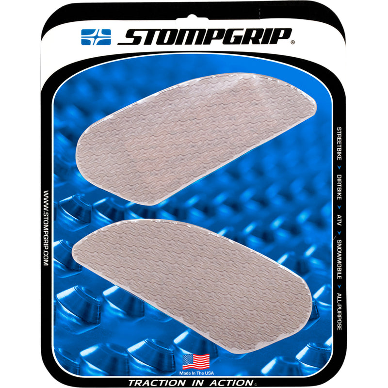 STOMPGRIP 4320-2169 50-14-0006C Icon Profile Universal Traction Pad Tank Kit Traction Kit - Rally Tank Grips - Clear