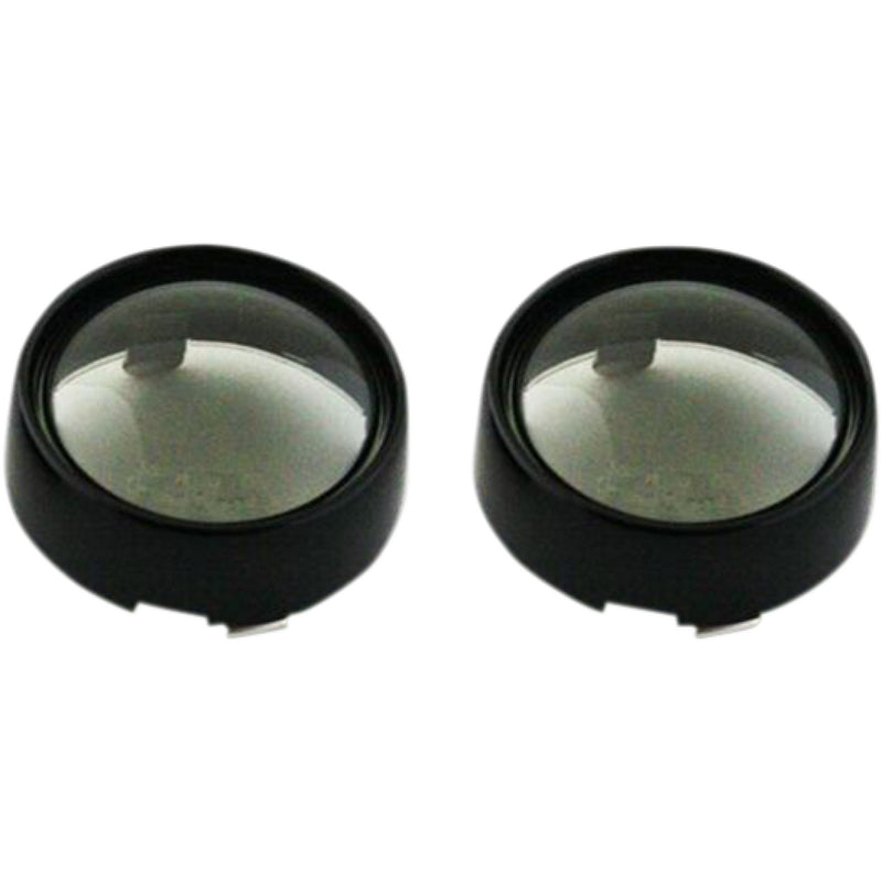CUSTOM DYNAMICS 2020-1582 PB-B-BEZ-BS Bezel/Lenses for ProBEAM® Bullet Turn Signals Bullet Signal Lenses - Black/Smoke
