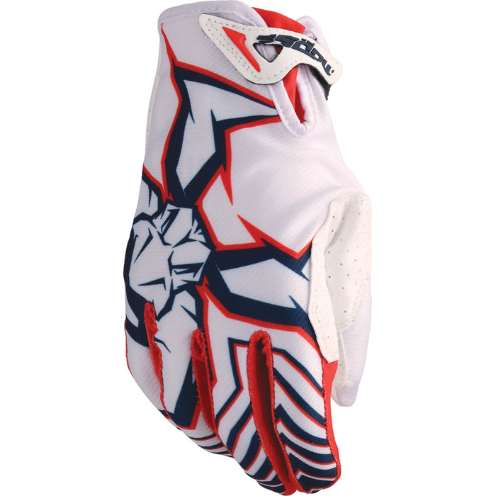 MOOSE OFFROAD Agroid™ Pro Gloves Red/White/Blue