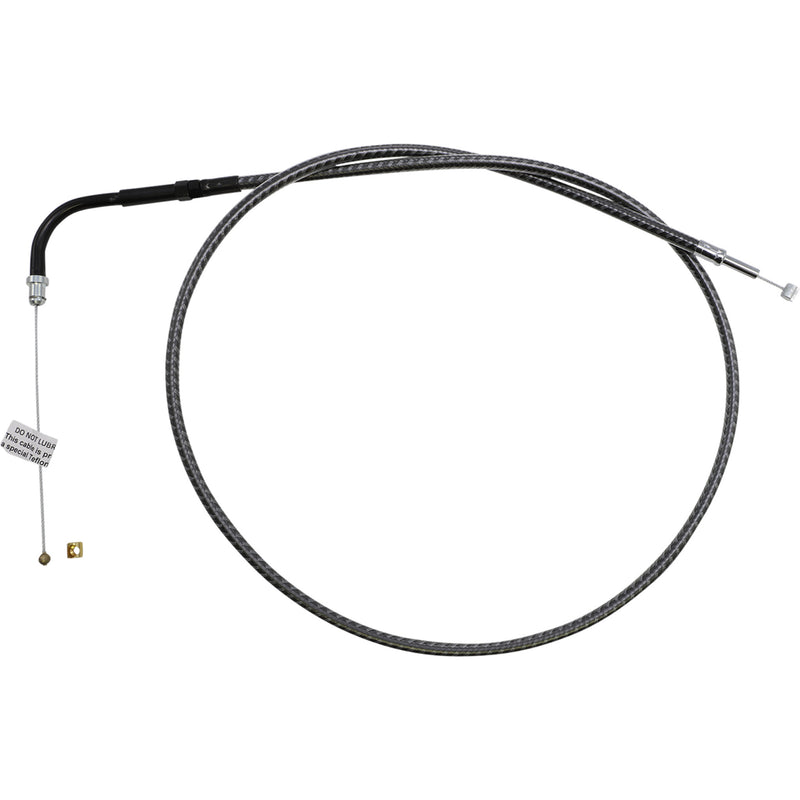 Magnum Shielding Karbonfibr Braided Throttle Idle Cable 36-5/8" - 73256 For Harley Motorcycles 1984-2017