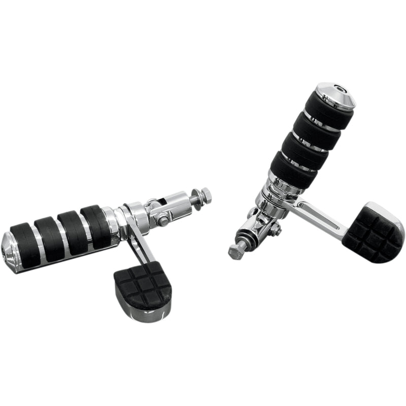 RIVCO PRODUCTS 1620-0811 PEGSHR Anti-Vibration Folding Highway Pegs Highway Mount Peg - With Heel Rest