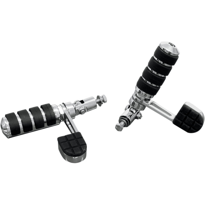 RIVCO PRODUCTS 1620-0811 PEGSHR Anti-Vibration Folding Highway Pegs Highway Mount Peg - With Heel Rest