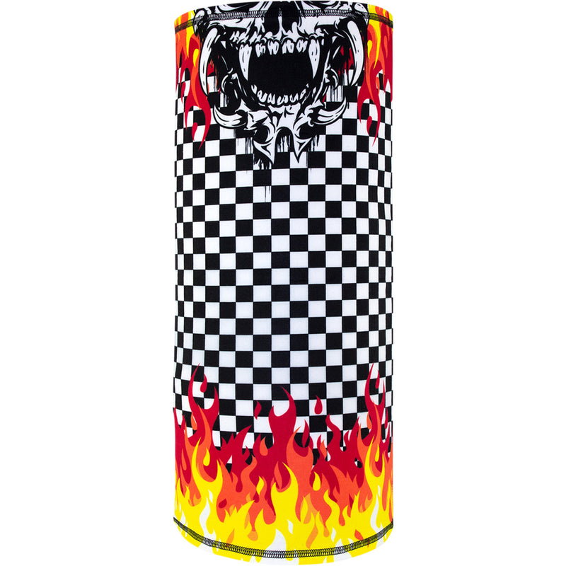 ZAN HEADGEAR 2502-0265 TL450 Motley Tube® SportFlex® Neck Tube checkerd flames