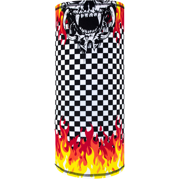 ZAN HEADGEAR 2502-0265 TL450 Motley Tube® SportFlex® Neck Tube checkerd flames