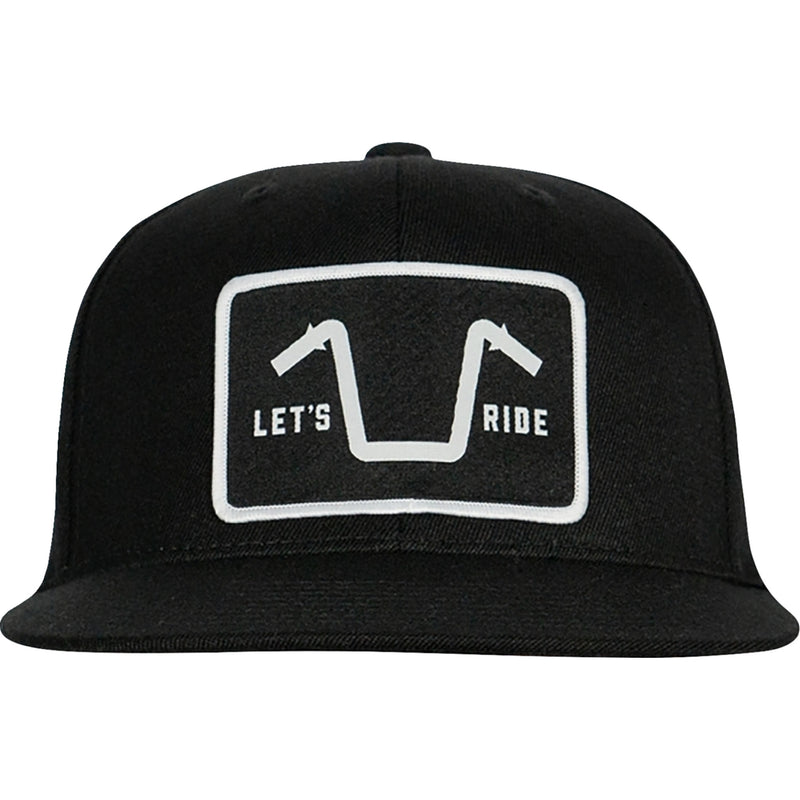 AMERICAN BIKER 2501-4381 ABBHANDLEBAR05H12BKS Handlebar Society Flexfit® Flatbrim Hat black - small/medium