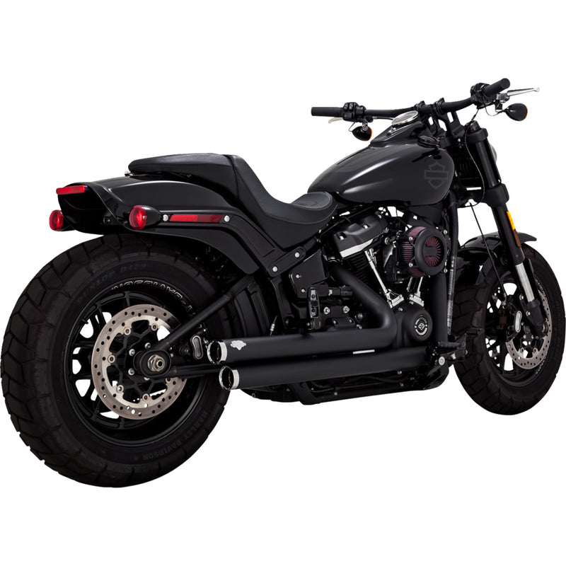 Vance & Hines Big Shot 2-Into-2 Exhaust System - 47339 For Harley Softail 2010-2017