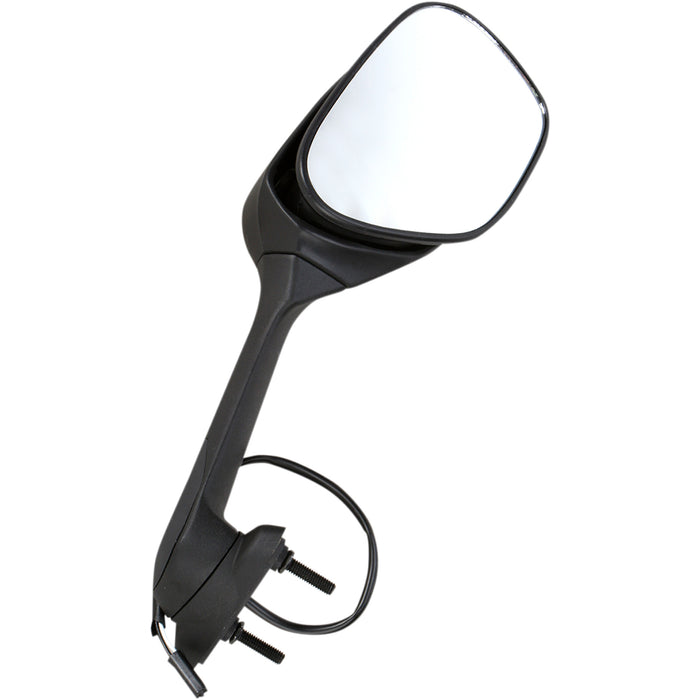 EMGO 0640-0705 20-55261 OEM-Style Replacement Mirror Mirror - Side View w/Integrated Turn Signals - Oval - Black - Right
