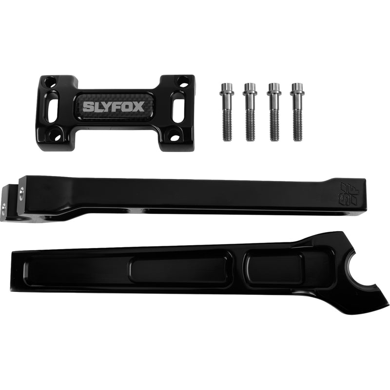 SLYFOX 0602-1527 SF-1001-10-B Handlebar Riser Kit straight - 1" clamping - 10" rise - black