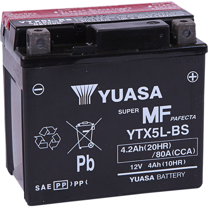 YUASA YTX5L-BS YUAM32X5B AGM Maintenance-Free Battery AGM Battery - YTX5L-BS - .24 L