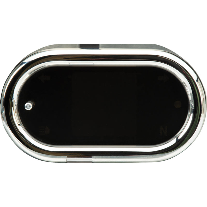 DAKOTA DIGITAL 2210-0681 MLX-5400 MLX-5000 Series Universal Gauge - Handle Bar Mount Speedometer - With Signals - Oval - Chrome