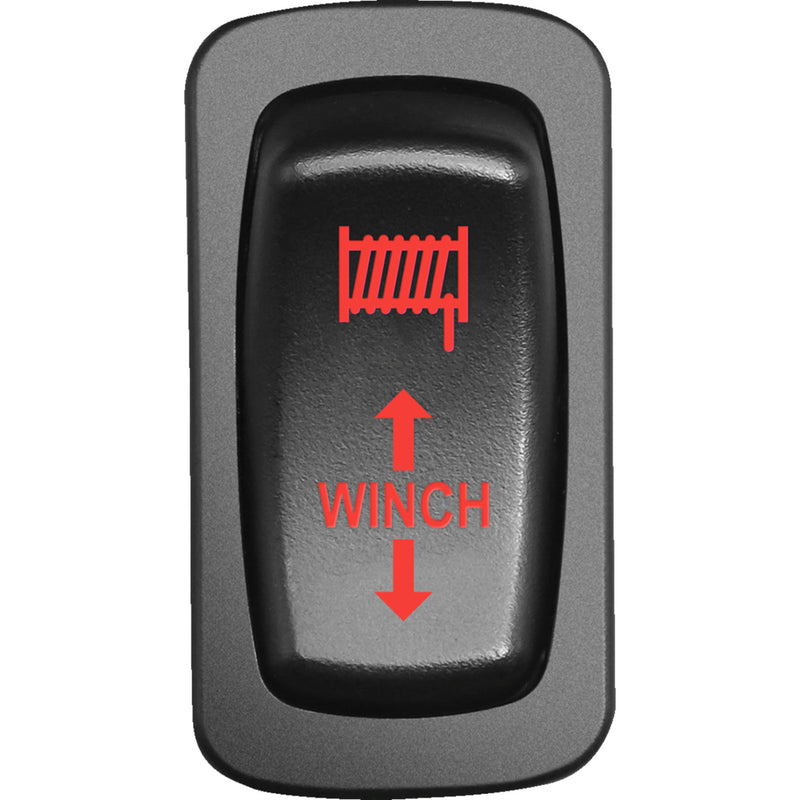 MOOSE OFFROAD 2106-0602 WIN-CAR-R Low-Profile Switch Switch - Winch - Red