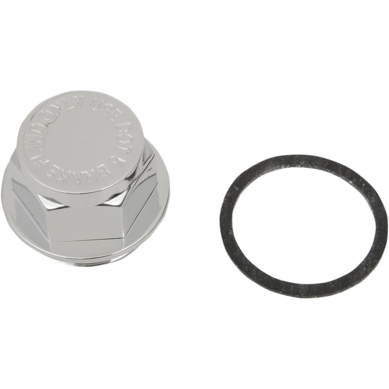 DRAG SPECIALTIES DS-530624 Replacement Master Cylinder Cap Chrome Master Cylinder Cap