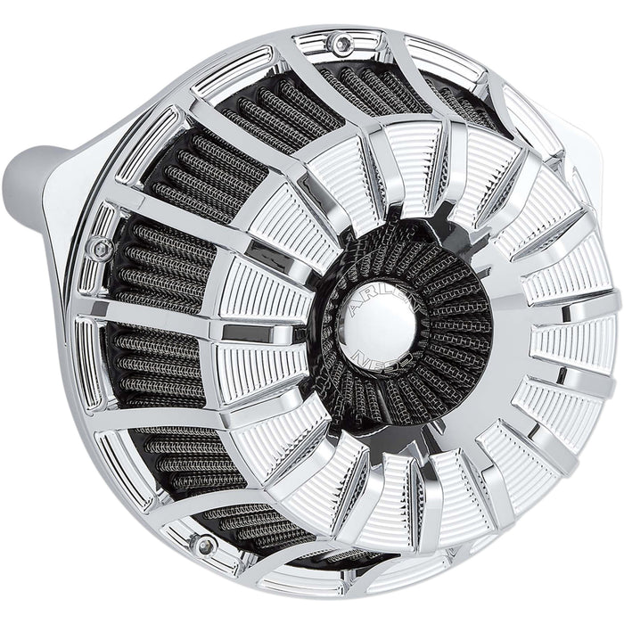 ARLEN NESS 1010-2486 18-990 Inverted Series Air Cleaner Kit — 15-Spoke - Chrome