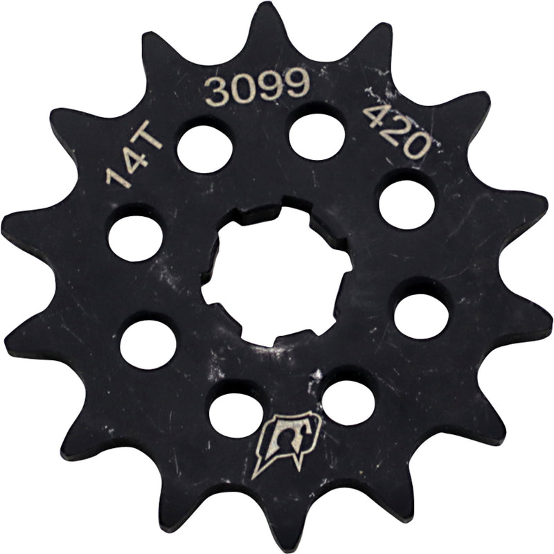 DRIVEN RACING 1212-1580 3099-420-14T Lightweight Steel Sprocket Front Sprocket - Kawasaki - 14-Tooth