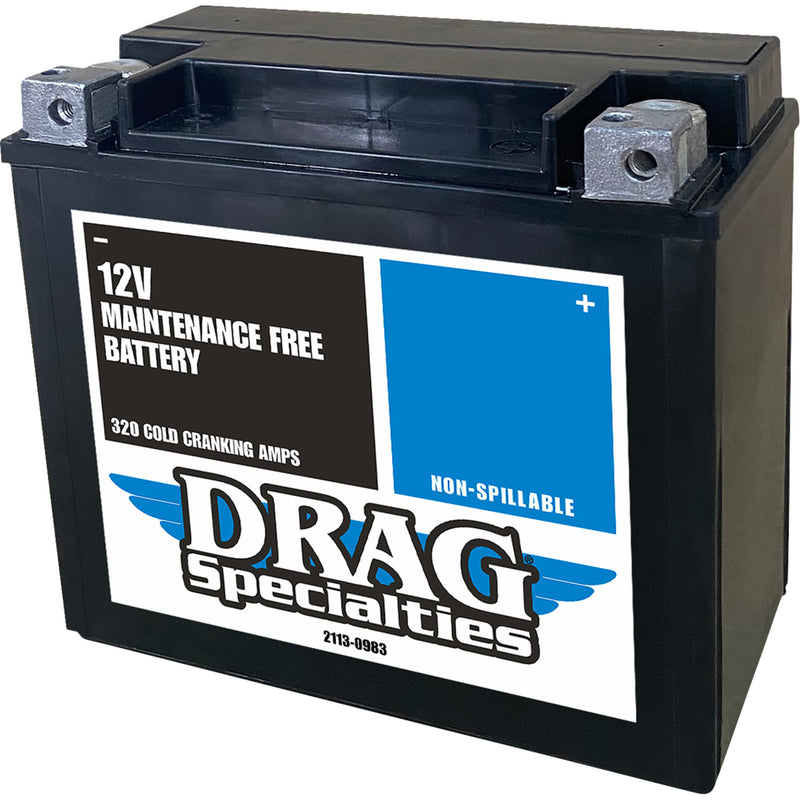 Drag Specialties CTZ Battery - AGM For Harley Motorcycles 1999-2017 | Yamaha Motorcycles 1996-2018 | Indian 2014-2024