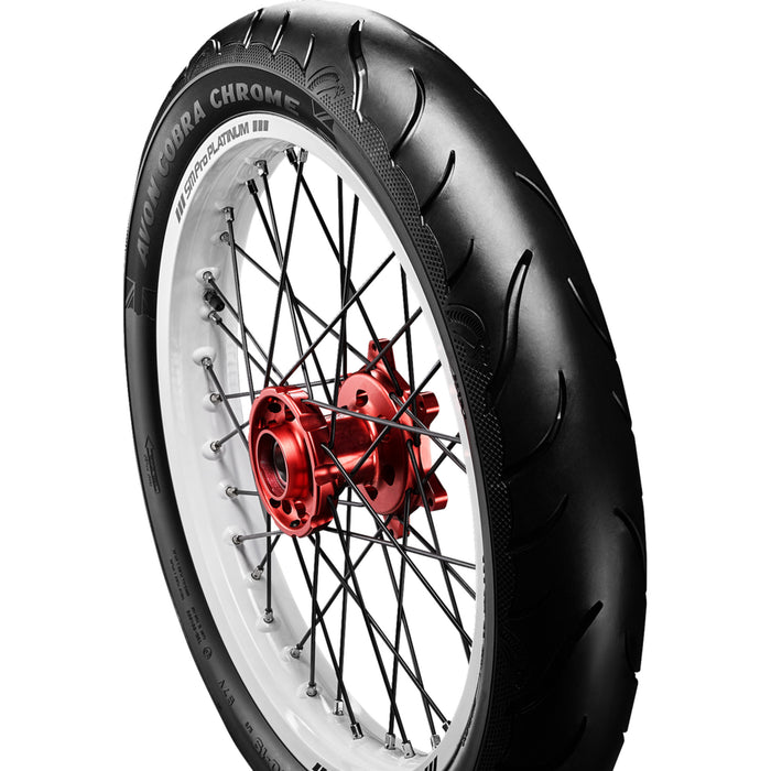 AVON 0301-0766 640569 Cobra Chrome AV91 Tire Tire - Cobra Chrome AV91 - Front - 130/70R18 - 63V - Trike