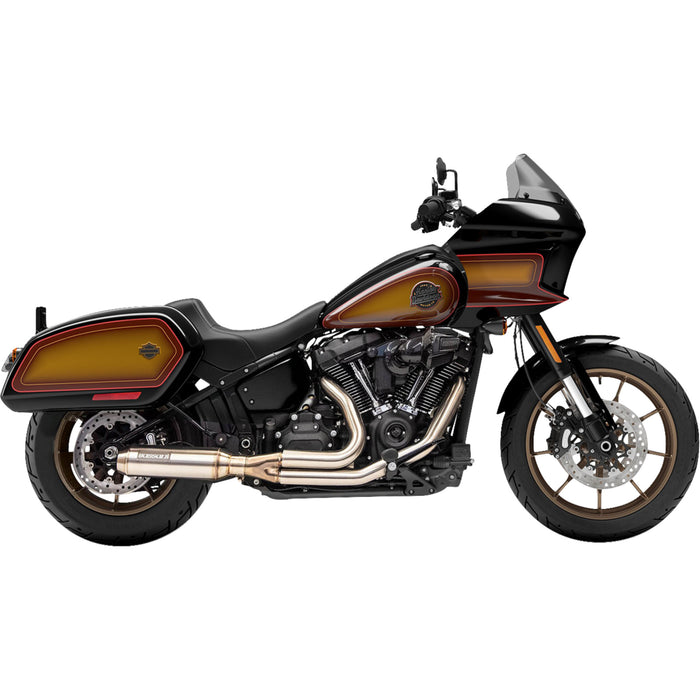 BASSANI XHAUST 1800-2556 1S78SS 2-into-1 Stainless Exhaust System with 4" Super Bike Muffler