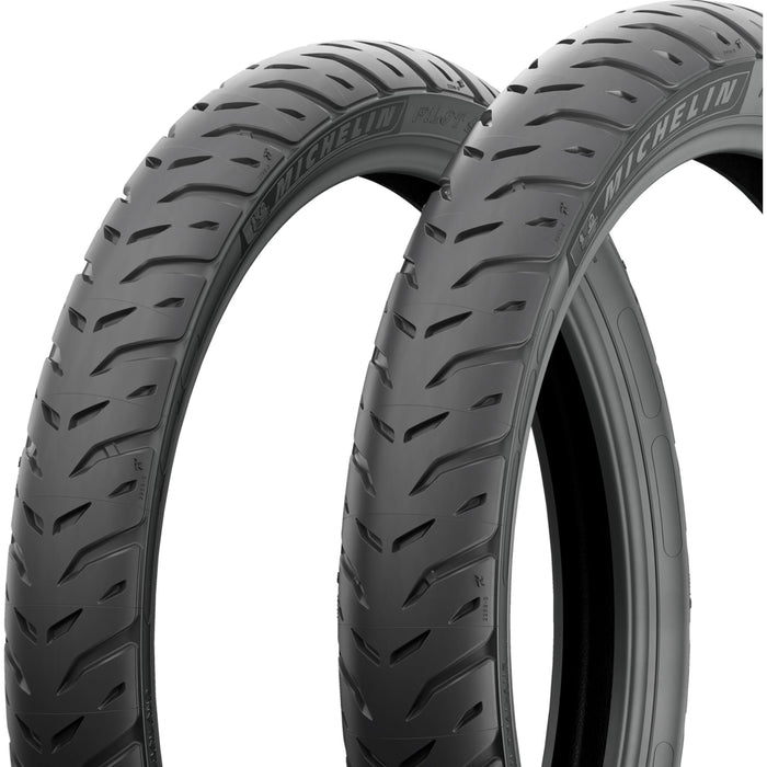MICHELIN 0305-0829 63992 Pilot Street 2 Tire Reinforced Tire - Pilot Street 2 - Front/Rear - 80/90-14 - 46S