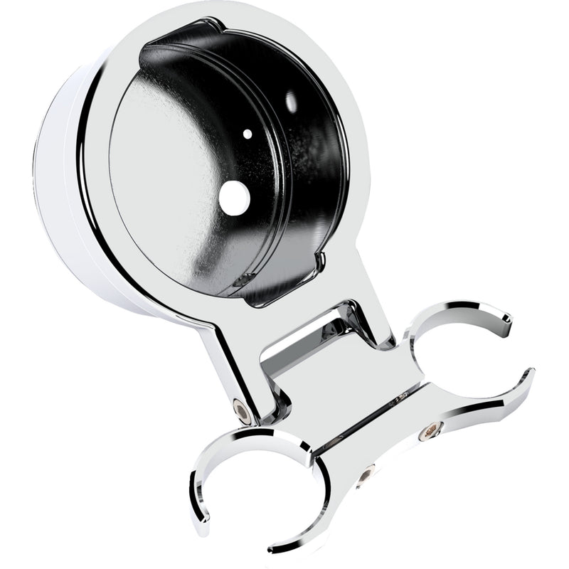 LA CHOPPERS 2201-0272 LA-7398-01C Gauge Mount - T-Bar Gauge Mount - Single - Chrome - 1.00" Diameter