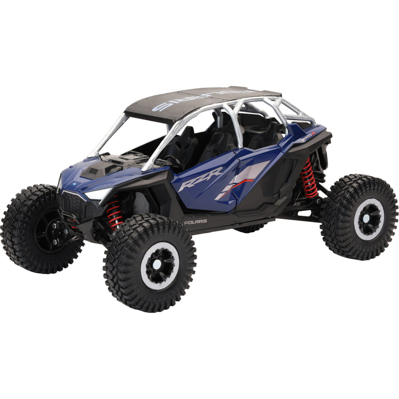 NEW RAY TOYS 7001-0111 58466A Mini Polaris RZR Pro R4 Polaris RZR Pro R4 Rock Crawler - 1:18 Scale - Azure Crystal