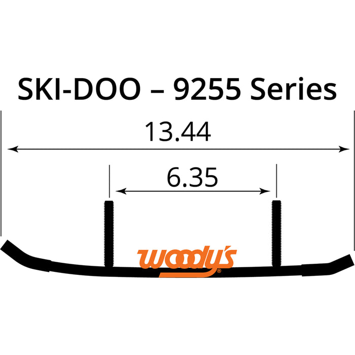 WOODY'S 4612-0111 TSD4-9255 Trail Blazer IV™ Flat-Top® Wear Bars Wear Bar - Trail Blazer IV™ Flat-Top® - 6" - 60°