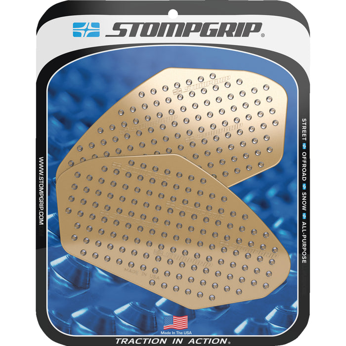STOMPGRIP 4320-2845 55-10-0140C Volcano Profile Traction Pad Tank Grips Traction Pad Tank Grips - Volcano - Clear - Ninja 650 | Z 400/650