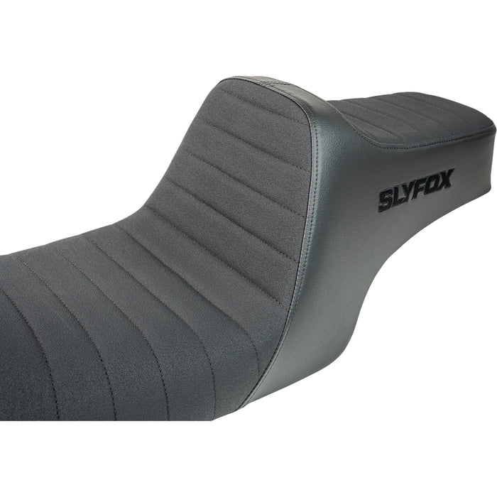 SLYFOX 0801-1992 4702A-SlyFox Highnoon Seat vinyl - classic stitch - black logo - fl '97-'07