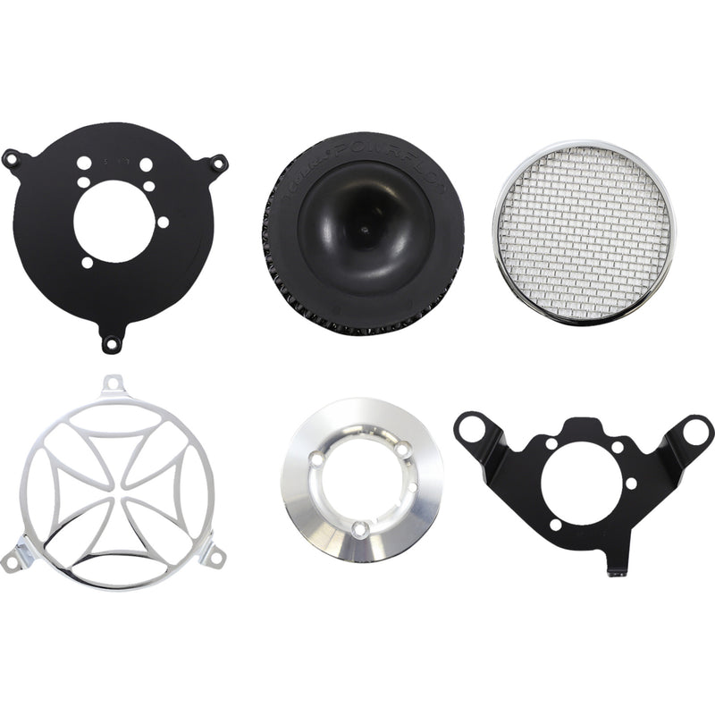 Cobra Cobra Cross Air Cleaner - 606-0102-02-SB For Harley Motorcycles 1999-2017