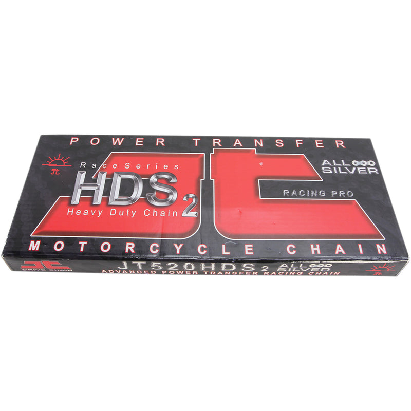JT CHAINS 1220-0383 JTC520HDSNN120SL 520 HDS Ultimate Competition Chain 520 HDS - Ultimate Competition Chain - Nickel - 120 Links