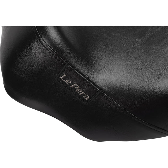 LE PERA 0801-1841 LV-005 Bare Bones Solo Seat - Smooth - Black - FLH/FLT '23-'24