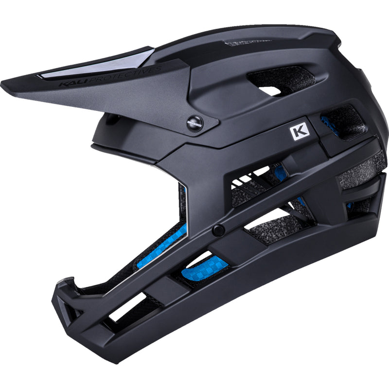 KALI 0153-0003 0211323117 DH Invader Bicycle Helmet DH Invader Helmet - Matte Black - L-2XL