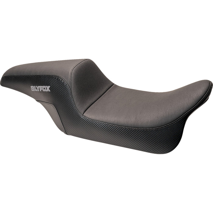 SLYFOX 0801-1615 0801-1615 The Drifter Seat - Gray Logo - Smooth Vinyl - Carbon Fiber - FL '08-'23