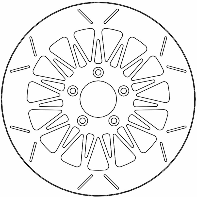 Moto-Master Rialto Brake Rotor - 110754-PU For Harley Motorcycles 2009-2023
