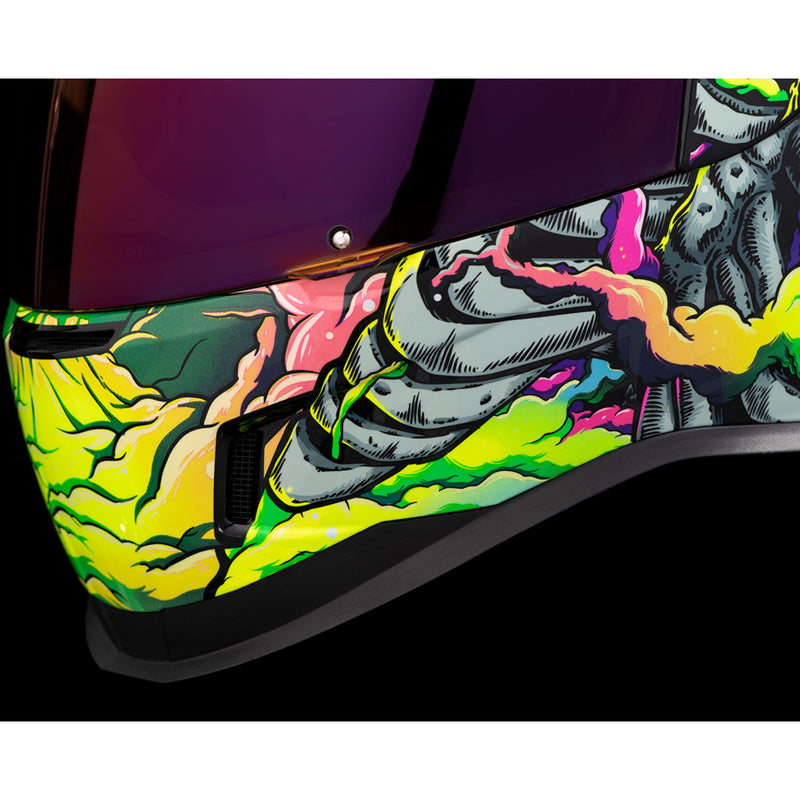 ICON 0101-16027 Airform™ Hippy Dippy Helmet Airform™ Helmet - Hippy Dippy - Purple - Large