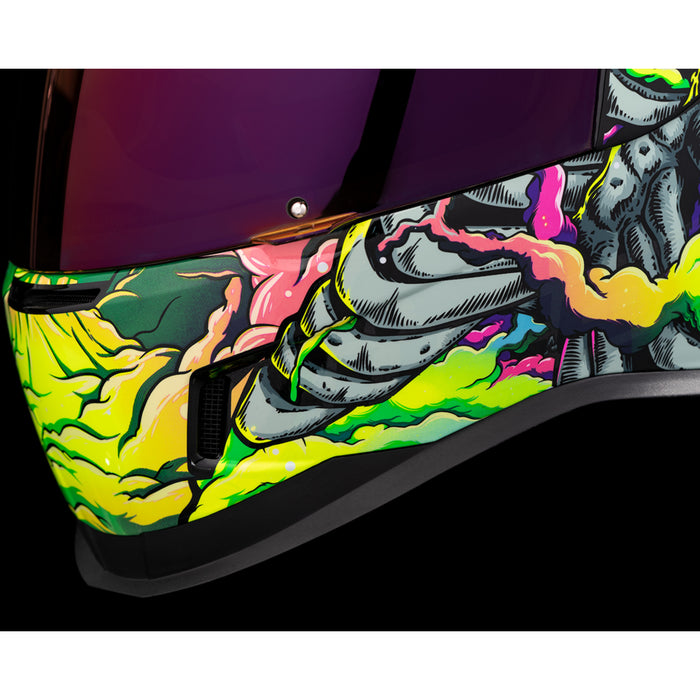 ICON 0101-16029 Airform™ Hippy Dippy Helmet Airform™ Helmet - Hippy Dippy - Purple - 2XL