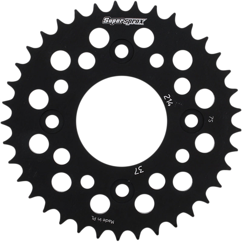 Supersprox Aluminum Sprocket - RAL-214-37-BLK Honda Grom 2014-2020