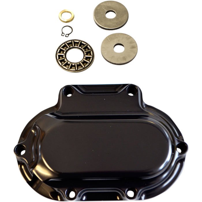 TRASK 1107-0407 TM-2039BK Hydraulic Clutch Side Cover - Clutch Actuator Cover - Black - Hydraulic